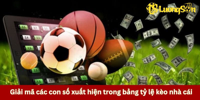 Giải mã con số xuất hiện trong bảng kèo